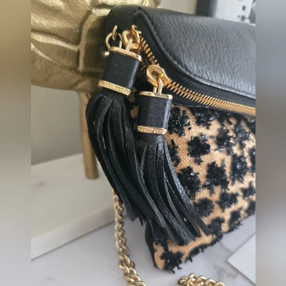 Henri Bendel The Debutant Raffia Clutch Crossbody Bag NWT - Picture 3 of 12